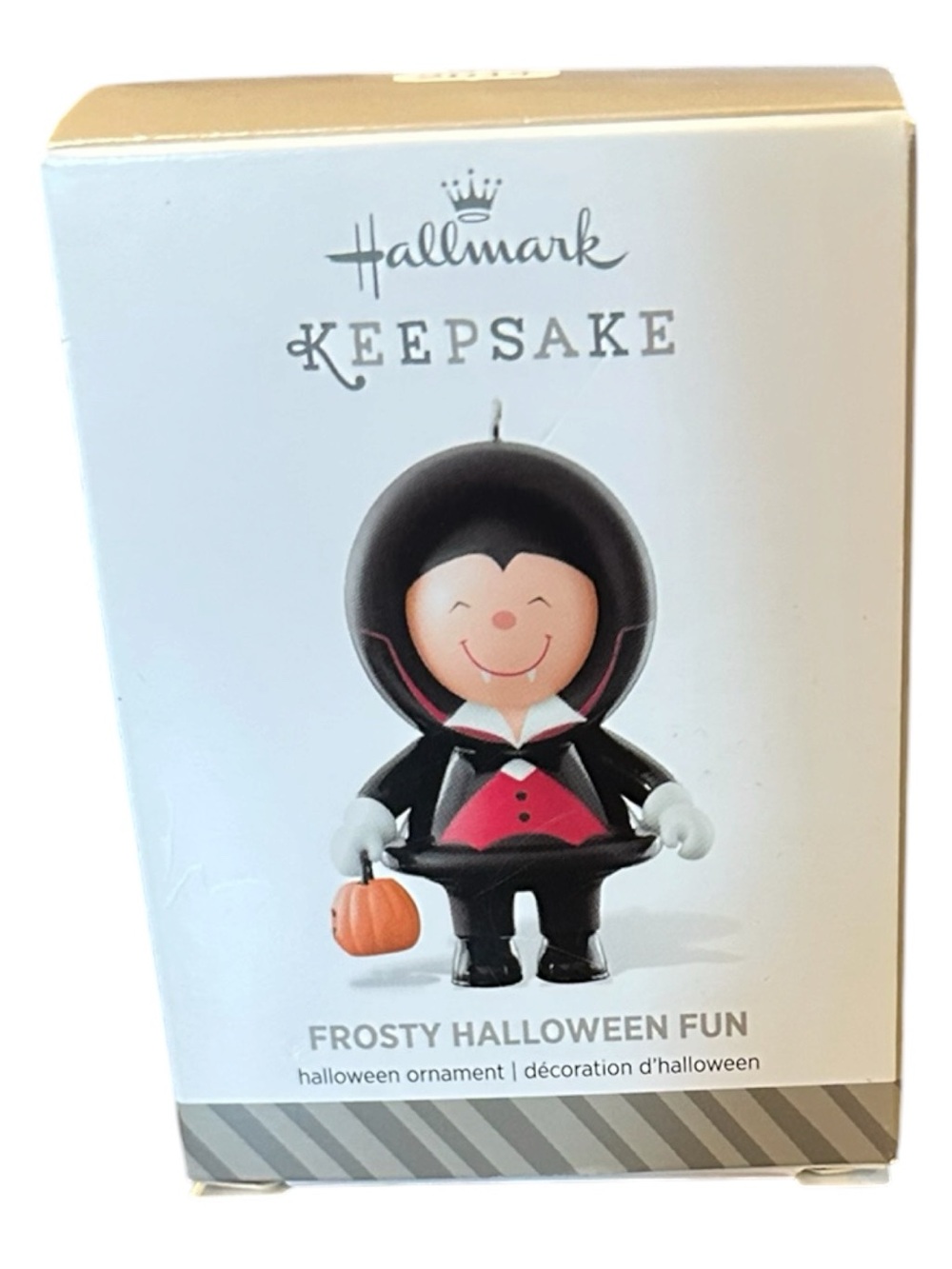 Hallmark Black and Pink Vampire Trick-or-Treater Ornament